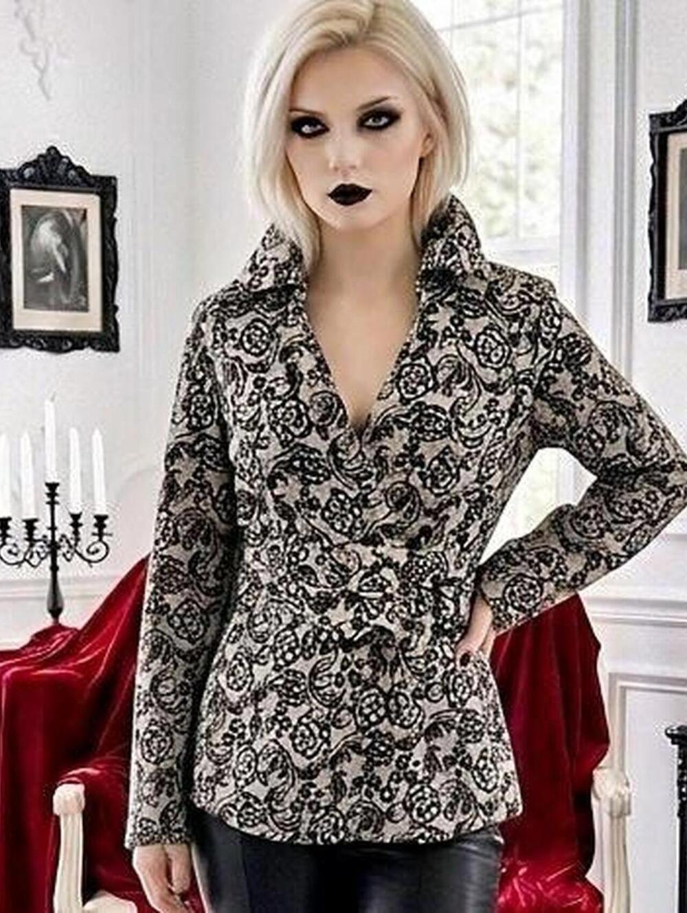 Apt. 9 Women's Black and White Blouse